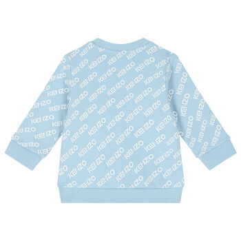 Younger Boys Blue Logo Sweatshirt